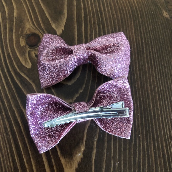 sparkly pink mini dog bows - Picture 2 of 2